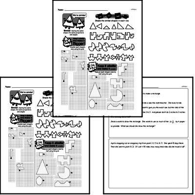 Geometry - Scaling Shapes Workbook (all teacher worksheets - large PDF)