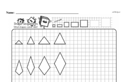 Sixth Grade Geometry Worksheets - Scaling Shapes Worksheet #4