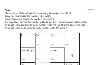 Math Challenges - Puzzles and Brain Teasers Workbook (all teacher worksheets - large PDF)
