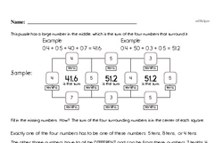 Sixth Grade Math Challenges Worksheets - Puzzles and Brain Teasers Worksheet #8