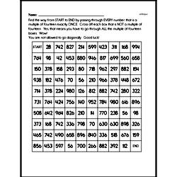 Sixth Grade Math Challenges Worksheets - Puzzles and Brain Teasers Worksheet #10