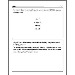 Sixth Grade Math Word Problems Worksheets - Fraction Word Problems Worksheet #1