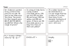 Sixth Grade Math Word Problems Worksheets - Fraction Word Problems Worksheet #4