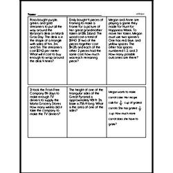 Sixth Grade Math Word Problems Worksheets - Mixed Operations Math Word Problems Worksheet #2