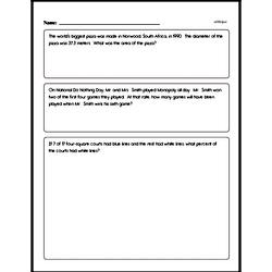 Sixth Grade Math Word Problems Worksheets - Multi-Step Math Word Problems Worksheet #2