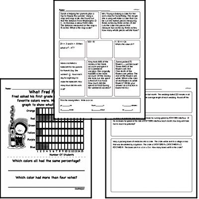 Math Word Problems - Single Step Math Word Problems Workbook (all teacher worksheets - large PDF)