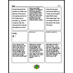 Measurement - Measurement and Volume Mixed Math PDF Workbook for Sixth Graders