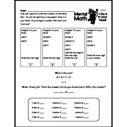 free sixth grade mental math pdf worksheets edhelpercom