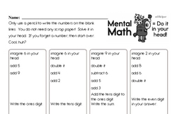 free sixth grade mental math pdf worksheets edhelpercom