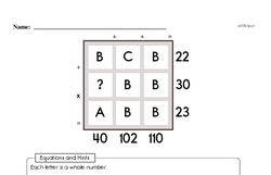 Sixth Grade Multiplication Worksheets Worksheet #8