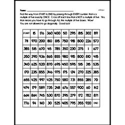 Sixth Grade Multiplication Worksheets Worksheet #14