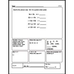 Sixth Grade Number Sense Worksheets - Converting Numerical Expressions to Different Forms Worksheet #1