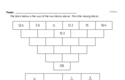 Sixth Grade Number Sense Worksheets - Decimal Numbers Worksheet #1