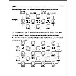 Sixth Grade Number Sense Worksheets - Decimal Numbers Worksheet #3