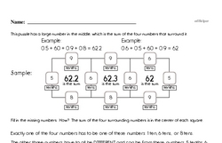 Sixth Grade Number Sense Worksheets - Decimal Numbers Worksheet #3