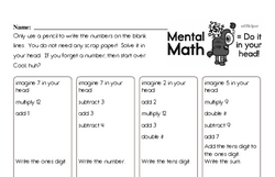 Sixth Grade Number Sense Worksheets - Multi-Digit Numbers Worksheet #1
