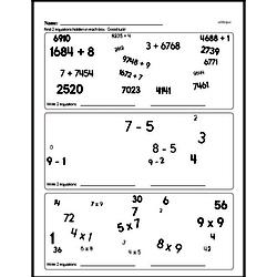 Sixth Grade Number Sense Worksheets - Solving Basic Algebraic Equations Worksheet #7