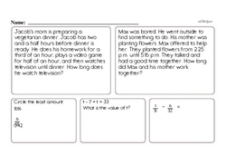 Sixth Grade Number Sense Worksheets - Solving Basic Algebraic Equations Worksheet #10