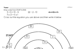 Sixth Grade Number Sense Worksheets - Understanding Expressions and Equations Worksheet #2