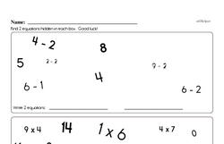 Sixth Grade Number Sense Worksheets - Understanding Expressions and Equations Worksheet #7