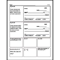 Sixth Grade Number Sense Worksheets Worksheet #12