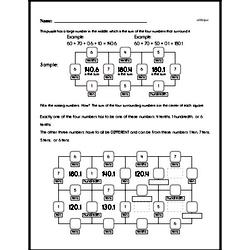 Sixth Grade Number Sense Worksheets Worksheet #8