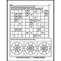 Patterns - Number Patterns Mixed Math PDF Workbook for Sixth Graders
