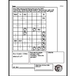 Sixth Grade Patterns Worksheets - Number Patterns Worksheet #2