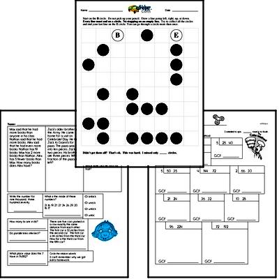 November Fun Packets - Small 5-7 Page Worksheets<BR>Use for homework, in the classroom, or for fast finishers.