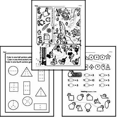 Geometry - 2D Shapes Workbook (all teacher worksheets - large PDF)