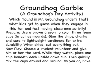 Classroom Activity Guide and Lesson Plan for Groundhog Day