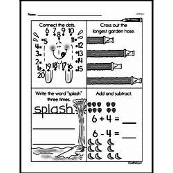 Kindergarten Math Challenges Worksheets - Puzzles and Brain Teasers Worksheet #71