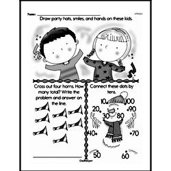 Kindergarten Math Challenges Worksheets - Puzzles and Brain Teasers Worksheet #91