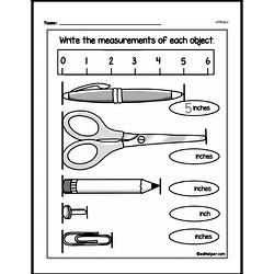 kindergarten measurement worksheets measurement tools edhelper com