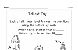 Kindergarten Measurement Worksheets - Measurement and Comparisons Worksheet #18