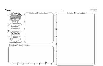 Measurement - Units of Measurement Mixed Math PDF Workbook for Kindergarten