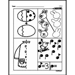 Kindergarten Number Sense Worksheets - Numbers 0-10 Worksheet #74