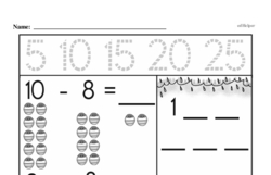 Kindergarten Number Sense Worksheets - Numbers 0-10 Worksheet #28