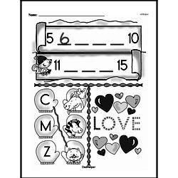 Kindergarten Number Sense Worksheets - Numbers 0-10 Worksheet #103