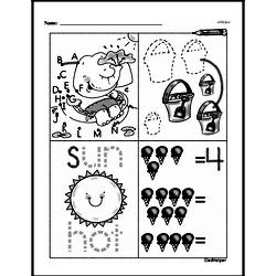 Kindergarten Number Sense Worksheets - Numbers 0-10 Worksheet #120