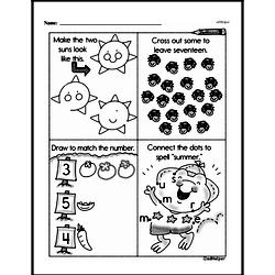 Kindergarten Number Sense Worksheets - Numbers 0-10 Worksheet #117