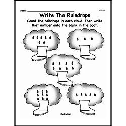 Kindergarten Number Sense Worksheets - Numbers 0-10 Worksheet #19