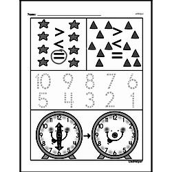 Kindergarten Number Sense Worksheets - Numbers 0-10 Worksheet #93