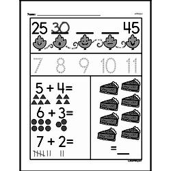 Kindergarten Number Sense Worksheets - Numbers 0-10 Worksheet #22