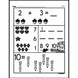 Kindergarten Number Sense Worksheets - Numbers 0-10 Worksheet #31