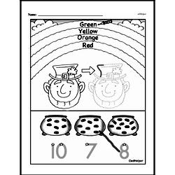Kindergarten Number Sense Worksheets - Numbers 0-10 Worksheet #9