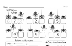 Kindergarten Number Sense Worksheets - Numbers 0-10 Worksheet #7
