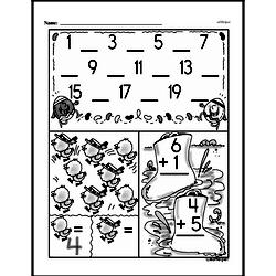 Kindergarten Number Sense Worksheets - Numbers 11-20 Worksheet #27