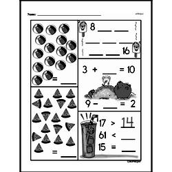 Kindergarten Number Sense Worksheets - Numbers 11-20 Worksheet #44