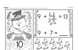 Kindergarten Number Sense Worksheets - Numbers 11-20 Worksheet #21